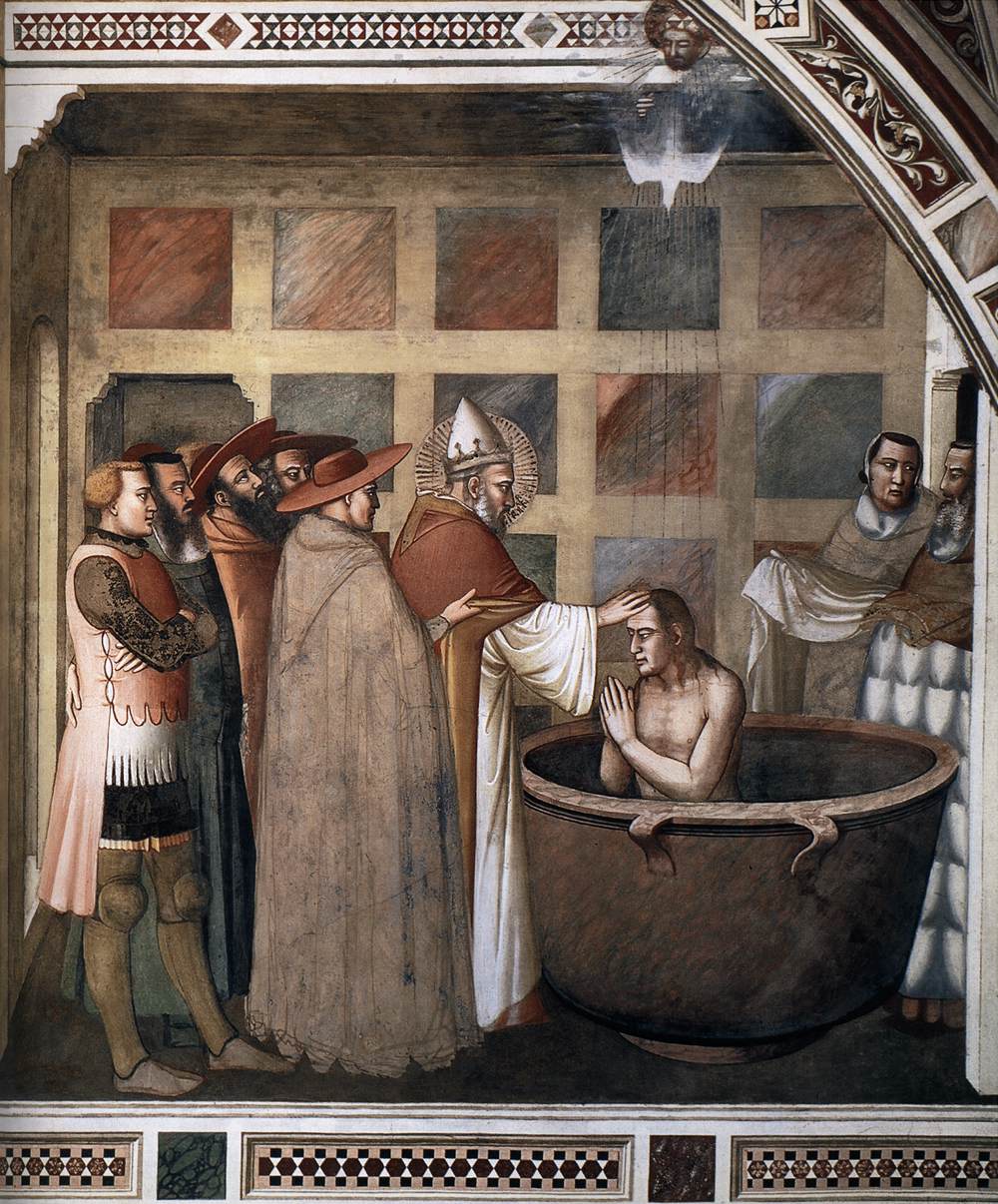 Pope Sylvester Baptizes Emperor Constantine