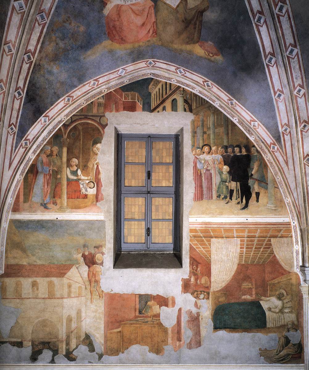 Scenes from the Life of St Ambrose (right wall)