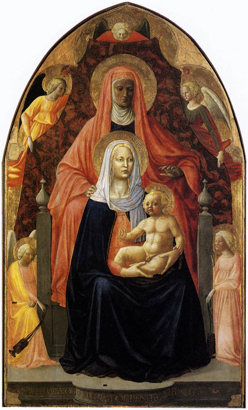 Madonna and Child with St Anne