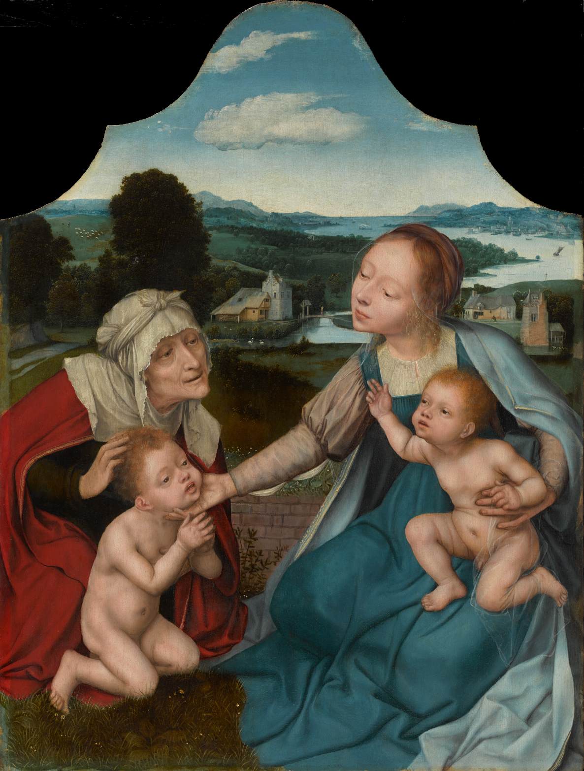 Virgin and Child with Sts Elizabeth and John the Baptist
