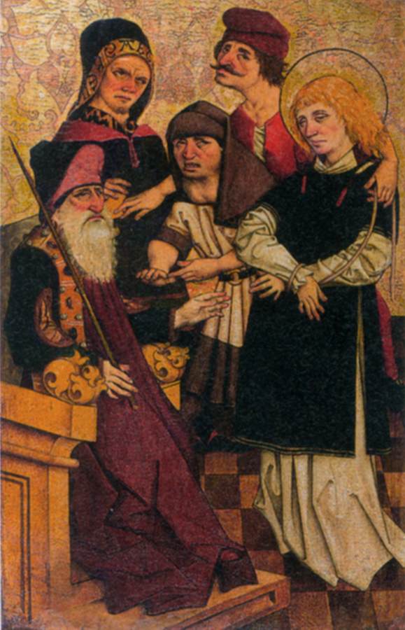 St Lawrence before the Emperor (interior)