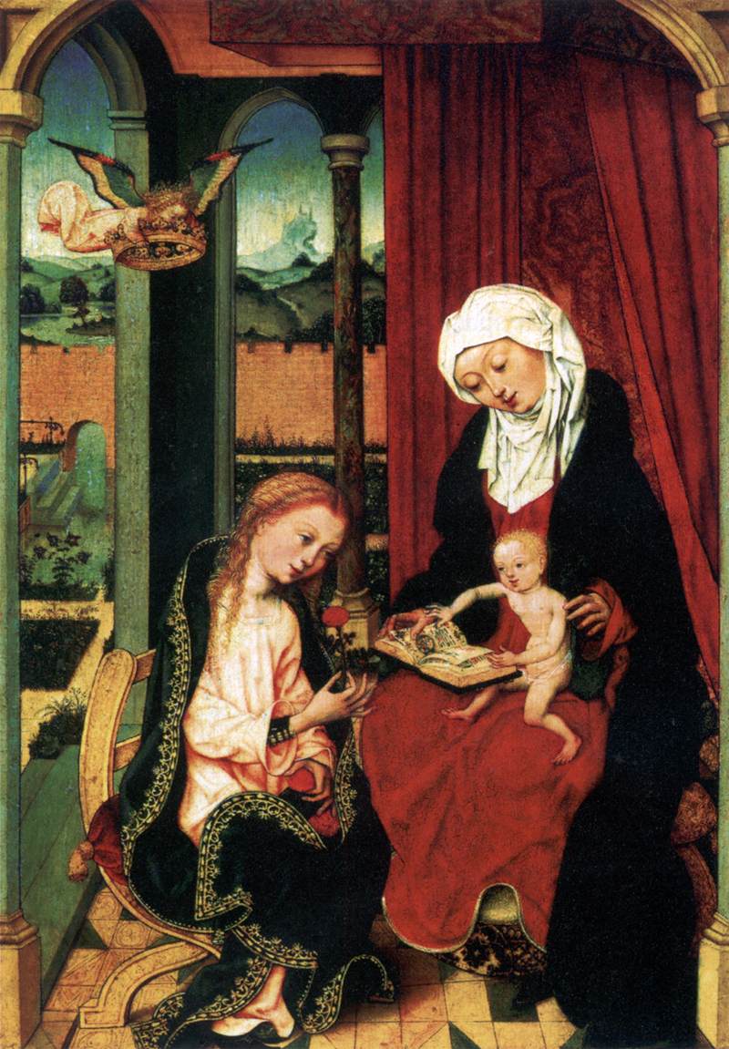 Virgin and Child with St Anne
