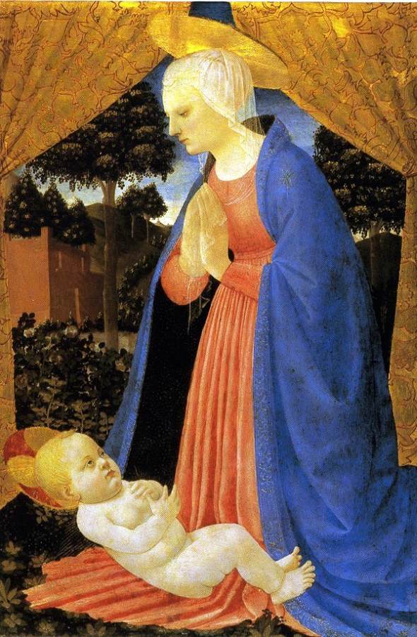 Madonna Adoring the Infant Christ