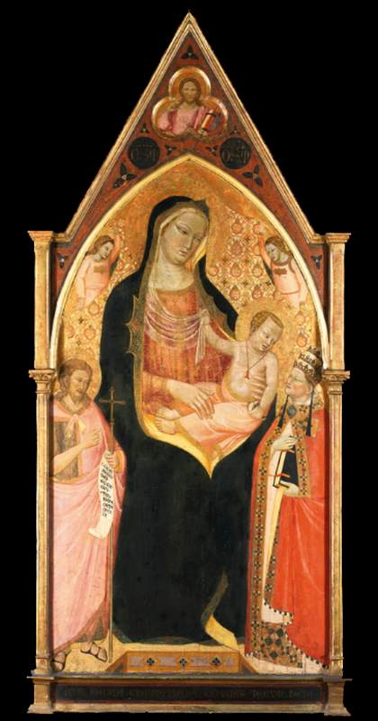 Madonna and Child Enthroned between Saints