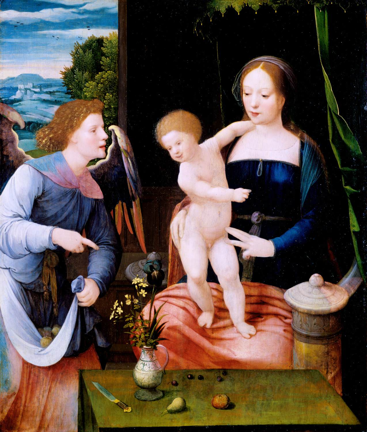 Virgin and Child with an Angel