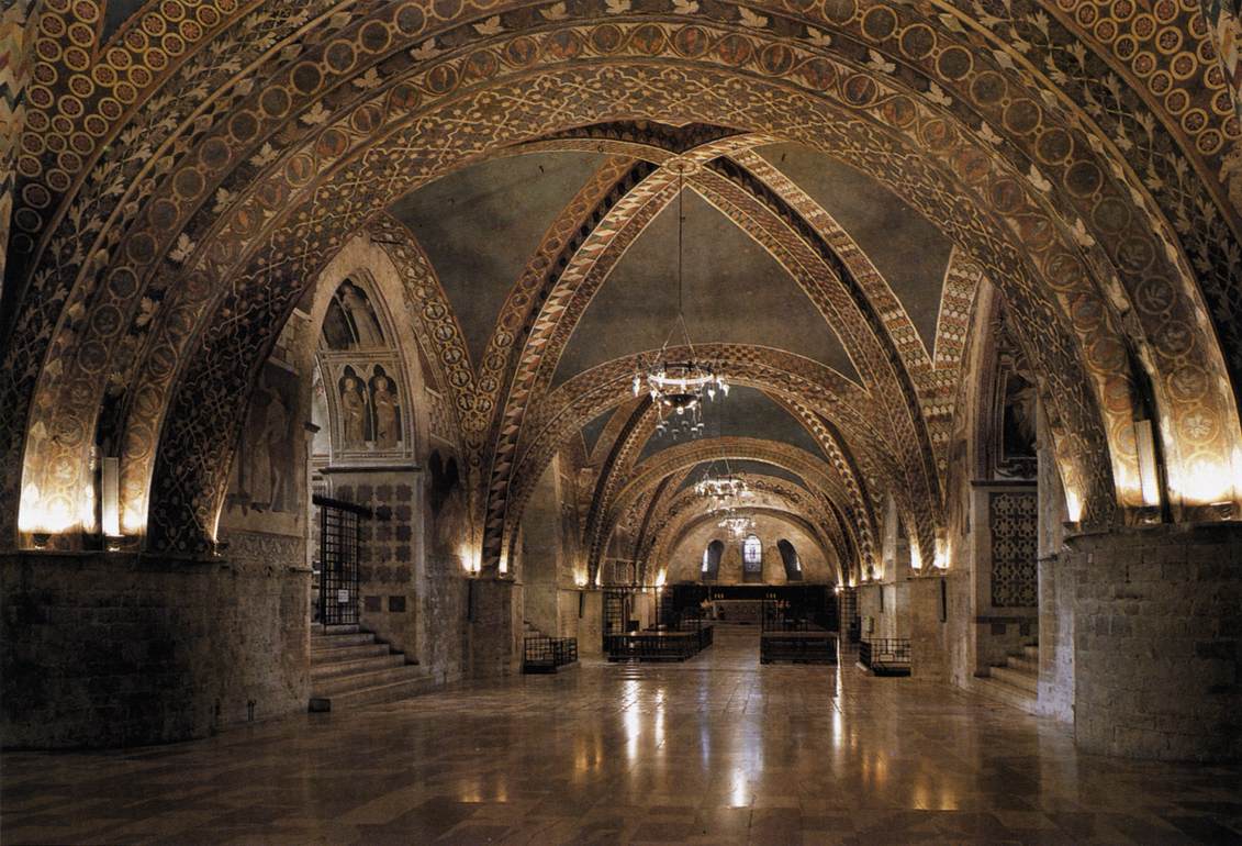 View of the nave of the Lower Church