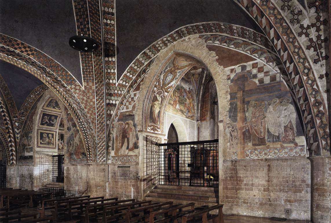 View of the nave of the Lower Church