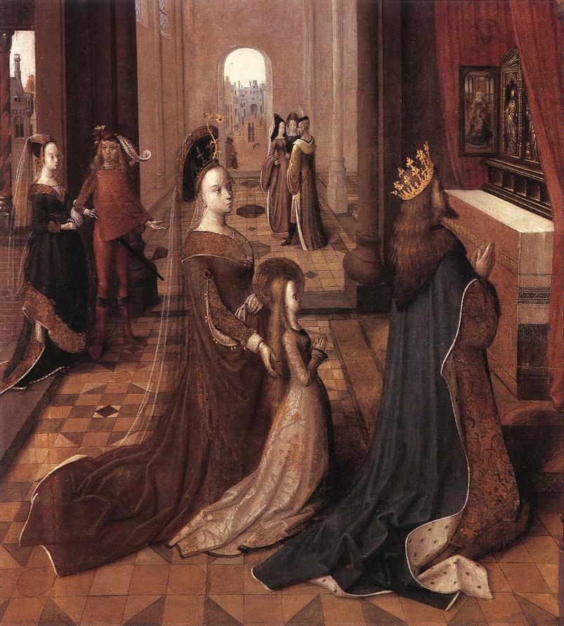 Ursula with her Parents at the Altar