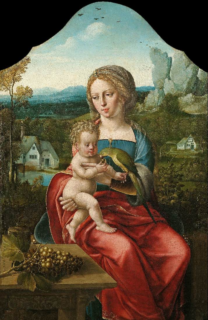 Virign and Child in a Panoramic Landscape