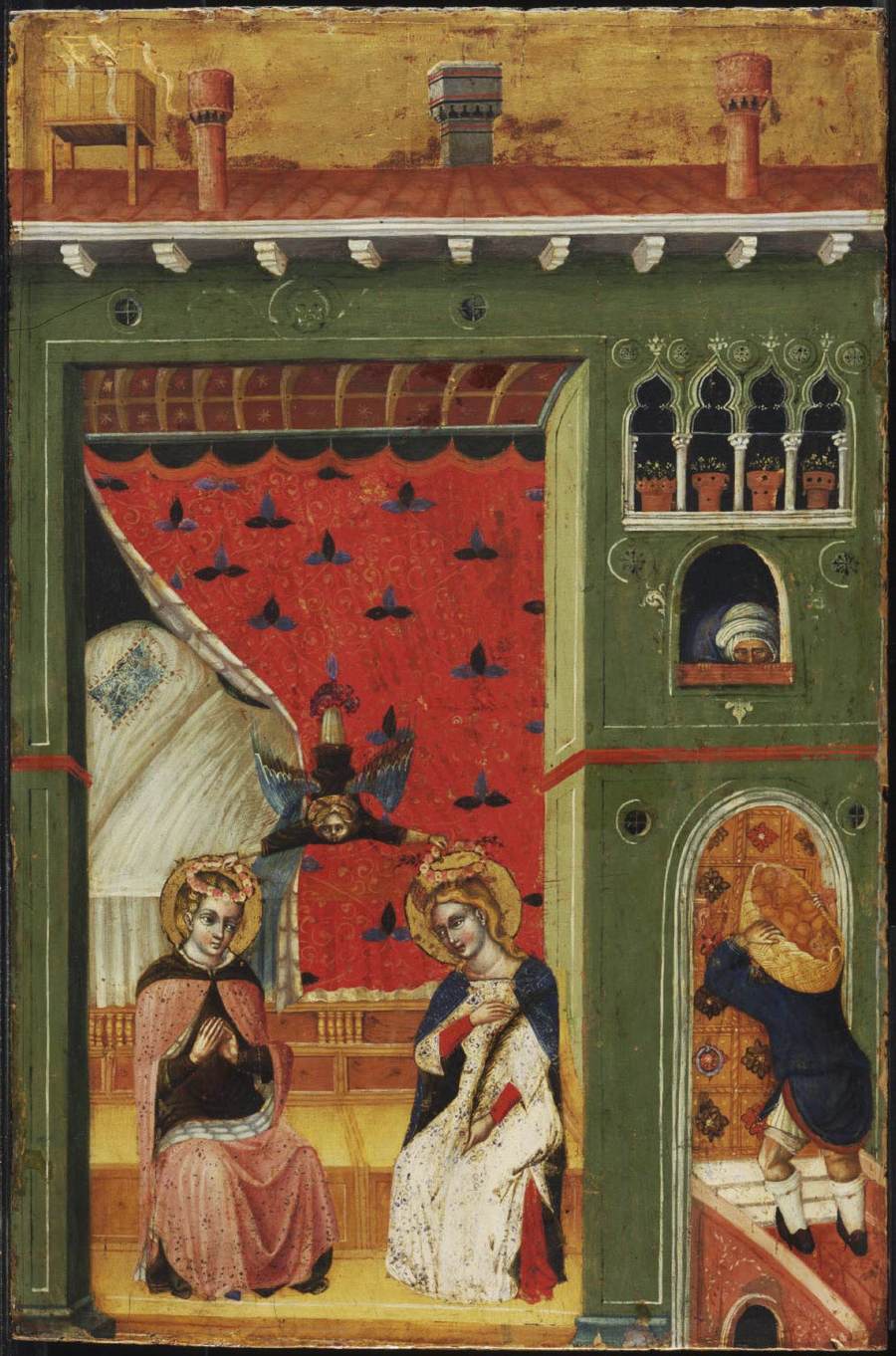 St Cecilia and Her Husband Valerian Being Crowned by an Angel