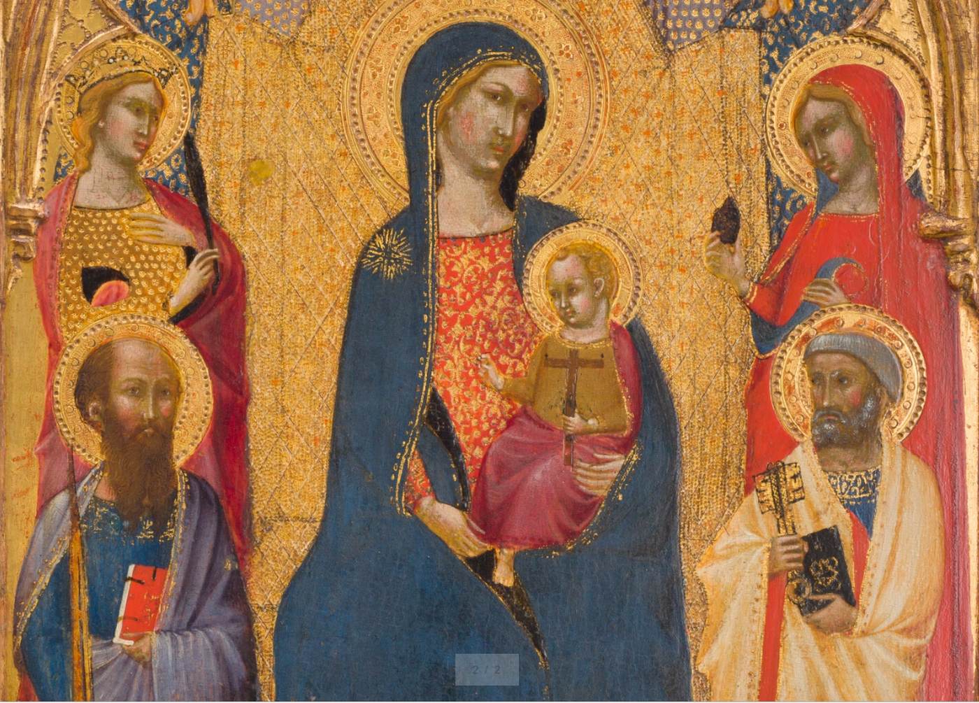 The Madonna and Child Enthroned (detail)