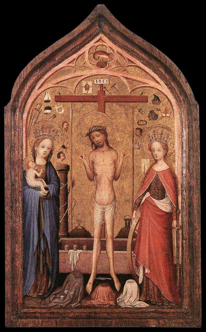 The Man of Sorrow with the Virgin and St Catherine