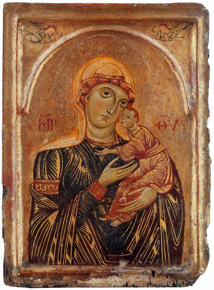 Virgin and Child with Two Angels