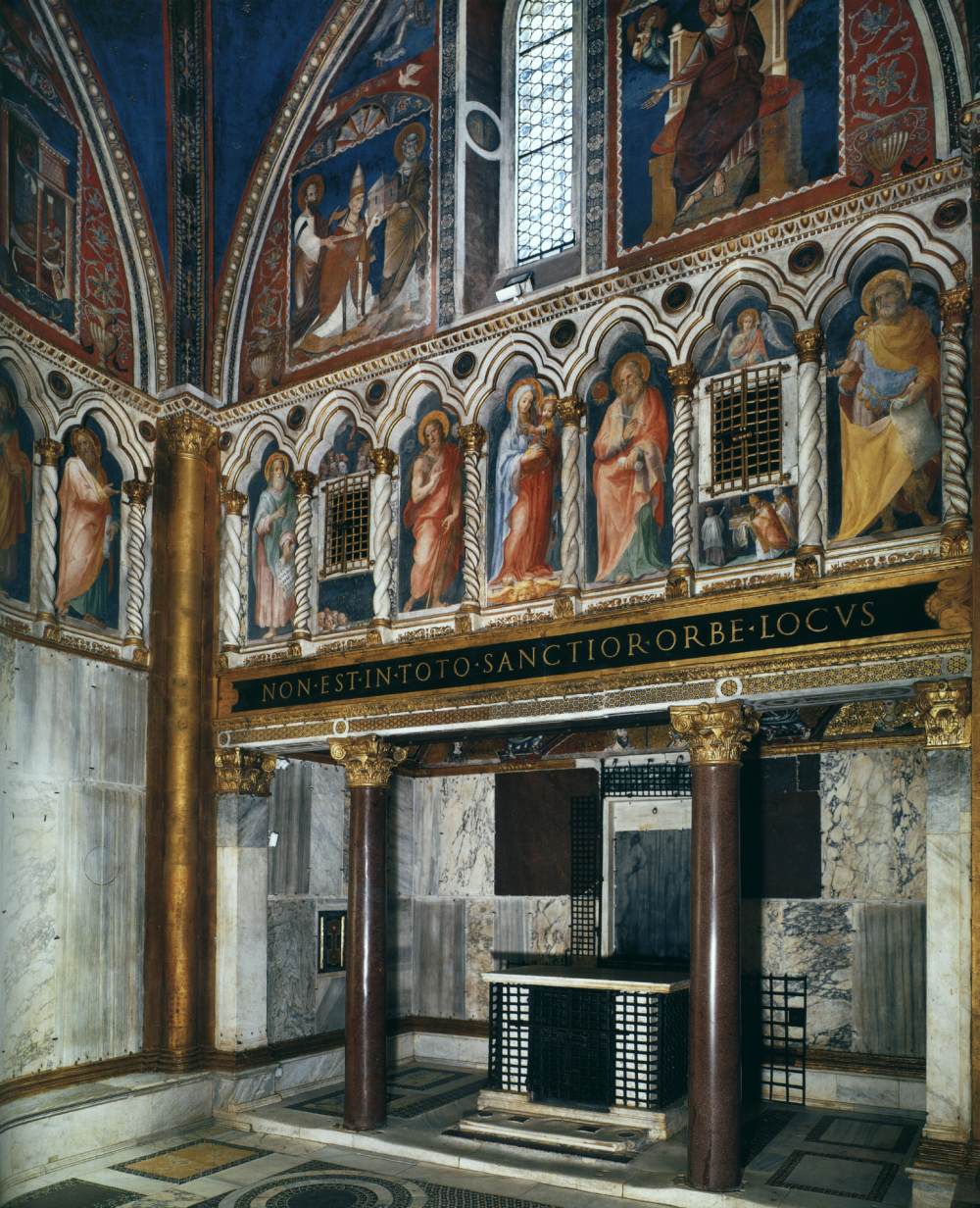 View of the east wall from the southwest