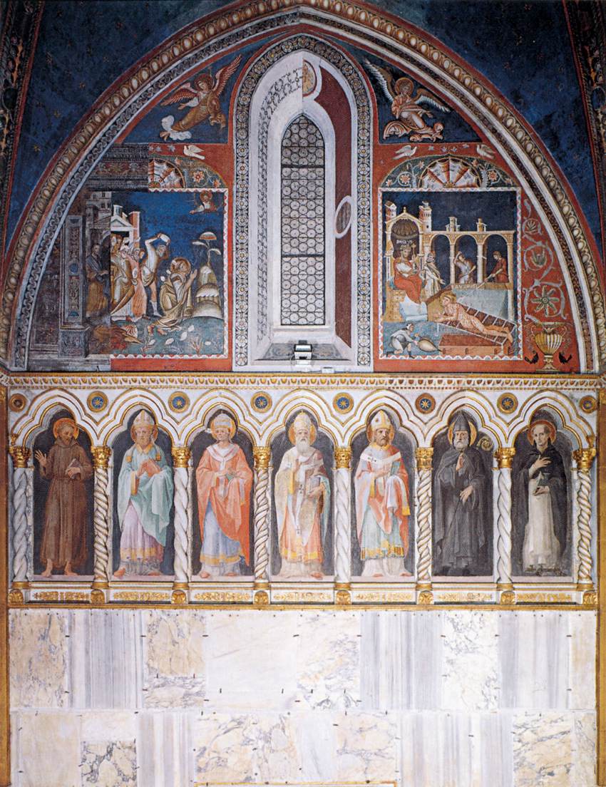 Martyrdom of St Stephen and Martyrdom of St Lawrence (west wall)