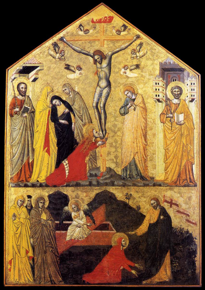 Crucifixion with Saints and Noli Me Tangere