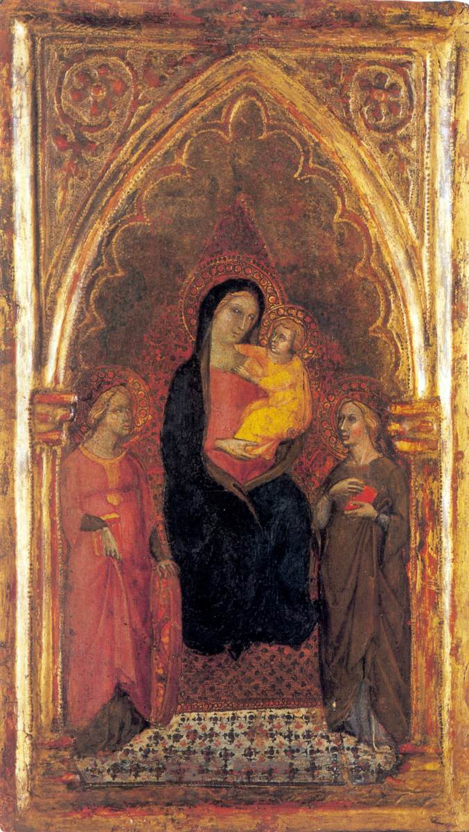 Virgin Enthroned with Two Female Saints