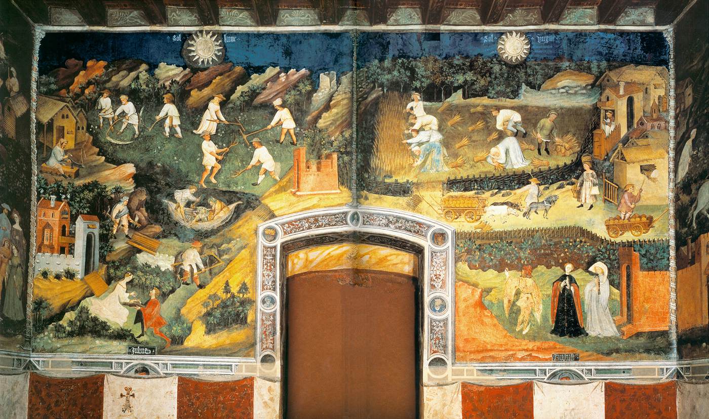 View of the west wall (July and August)