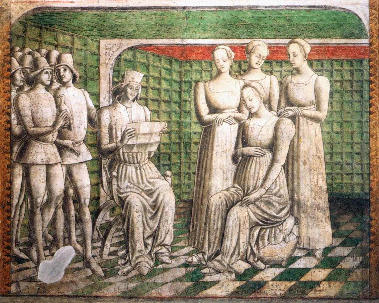 Scene from the picture cycle from the Stanza di Griselda