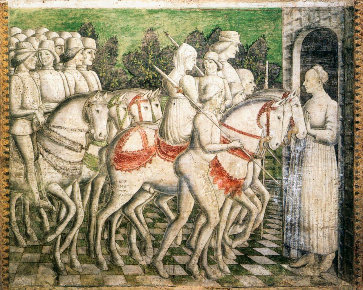 Scene from the picture cycle from the Stanza di Griselda