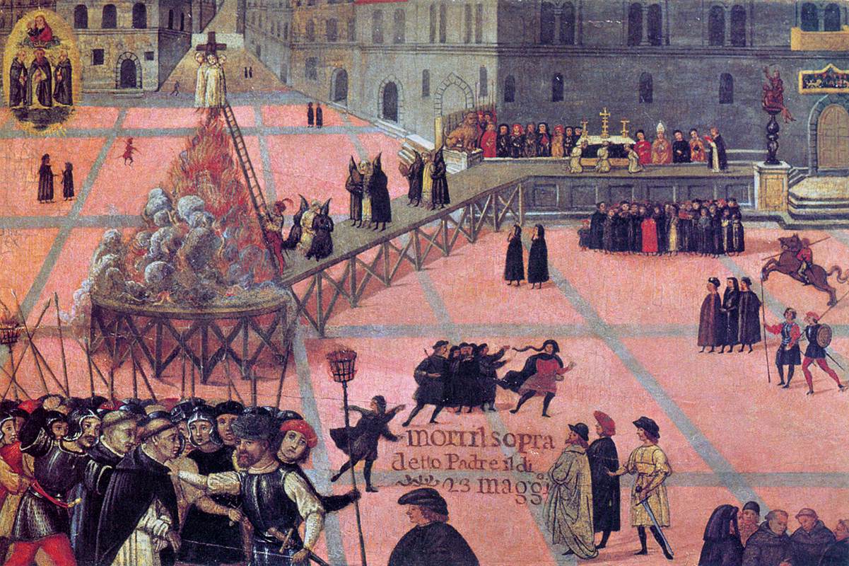 Ordeal of Girolamo Savonarola in Piazza Signoria