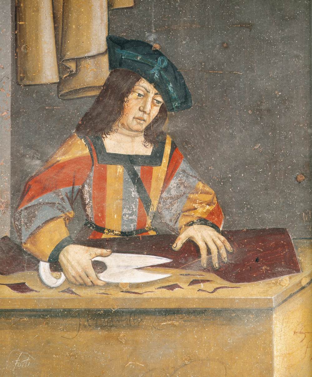 Tailor's and fabric shop (detail)