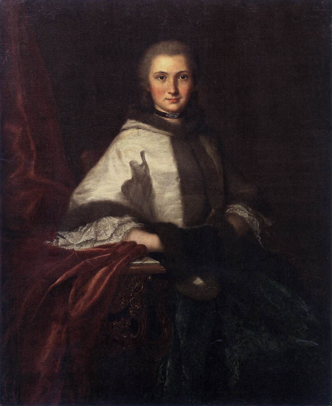 Young Woman with a Muff