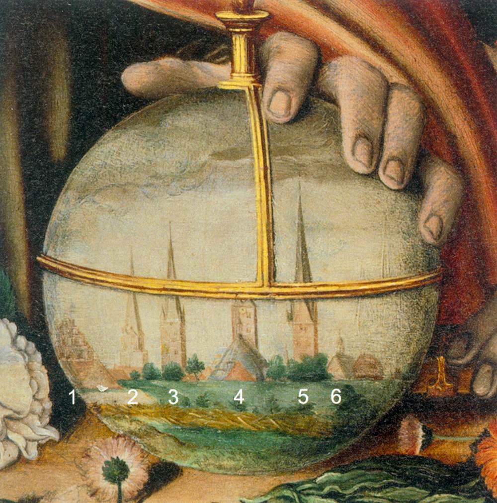 Christ Blessing, Surrounded by a Donor Family (central panel, detail)