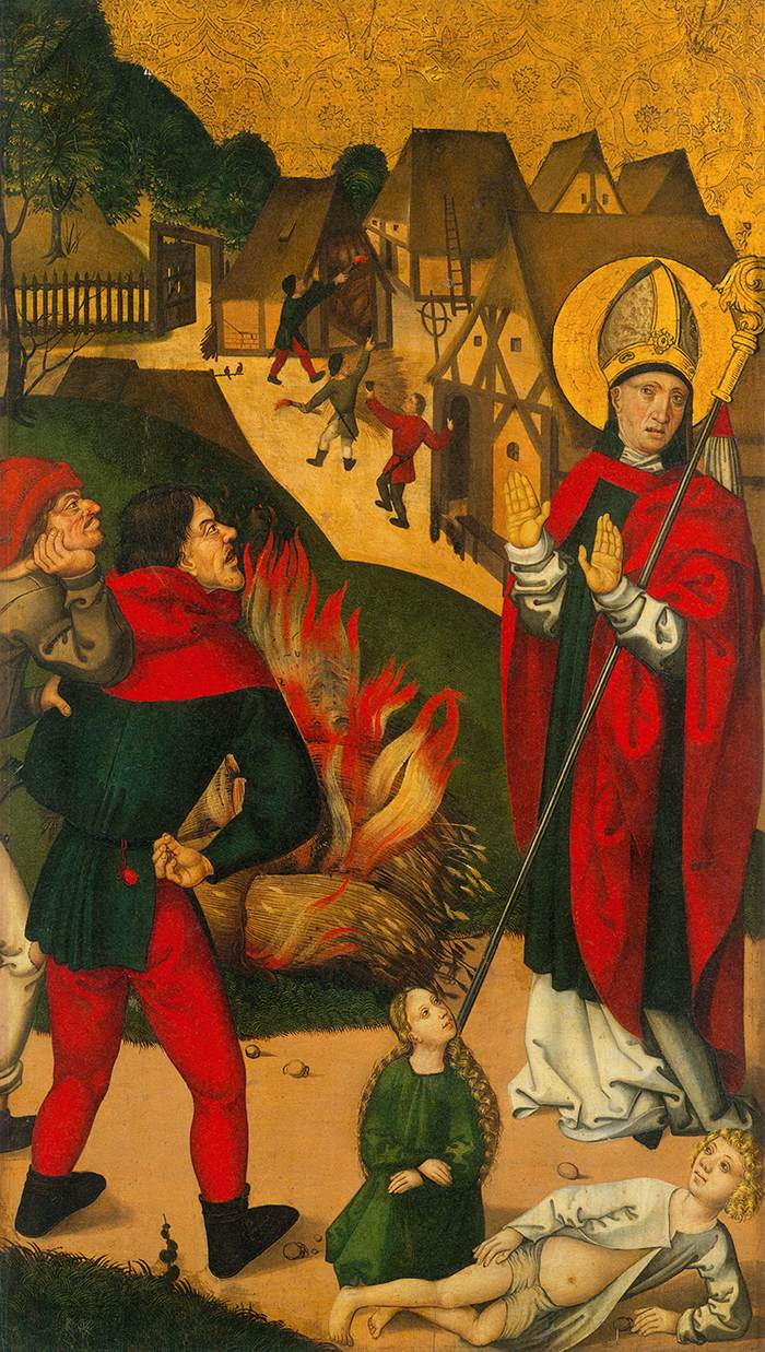 St Remigius and the Burning Wheat (interior)