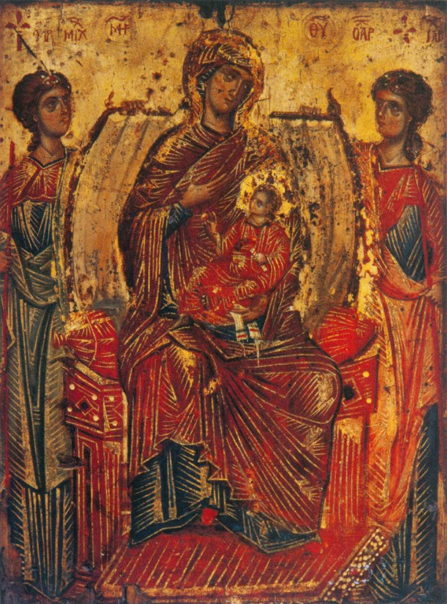Virgin and Child with Two Angels