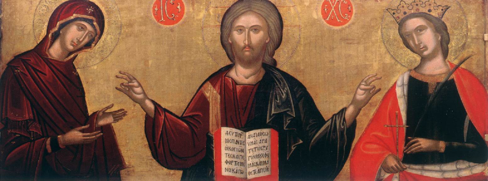 Christ with the Mother of God and St Catherine