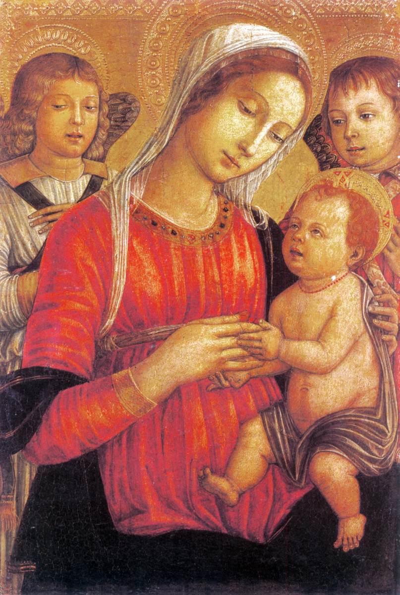 Madonna with Child and Two Angels