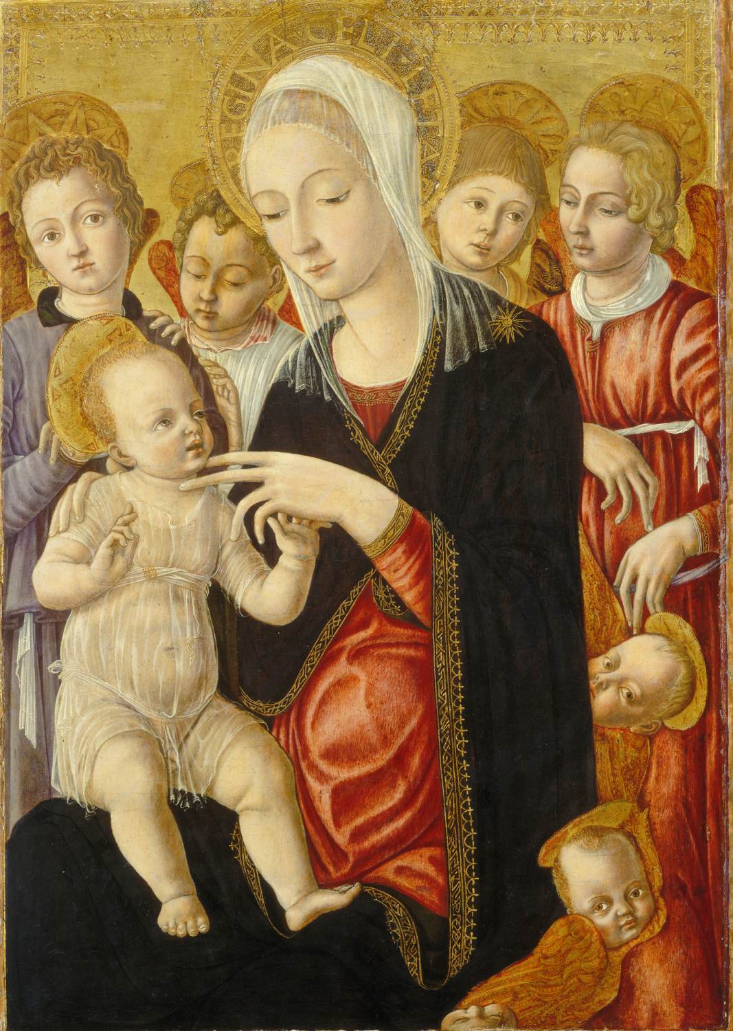Madonna and Child with Angels and Cherubim