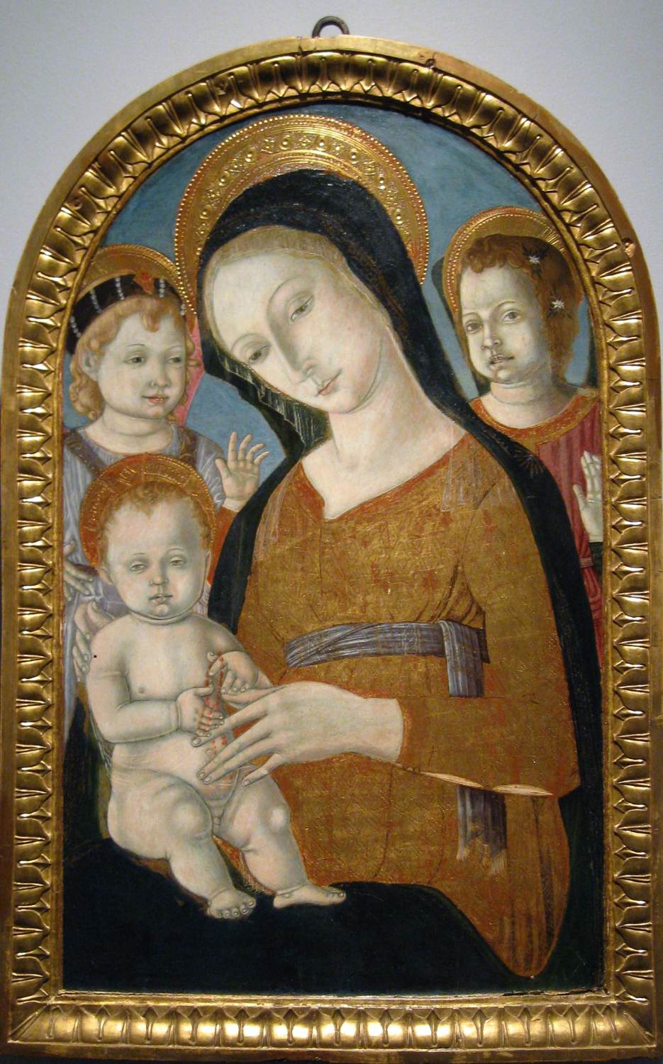 Virgin and Child with Two Angels