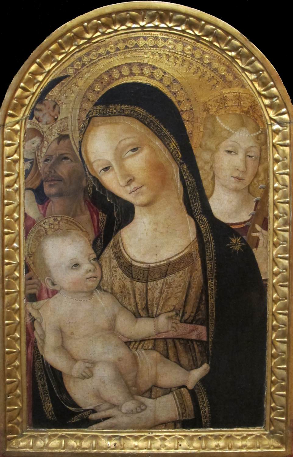 Virgin and Child with Sts Catherine and Christopher