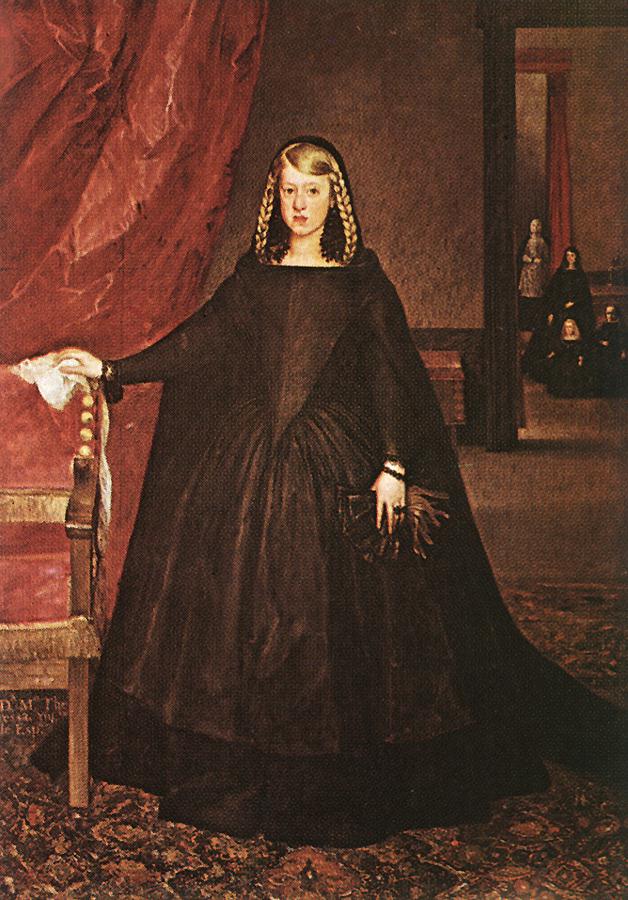 The Empress Doña Margarita de Austria in Mourning Dress