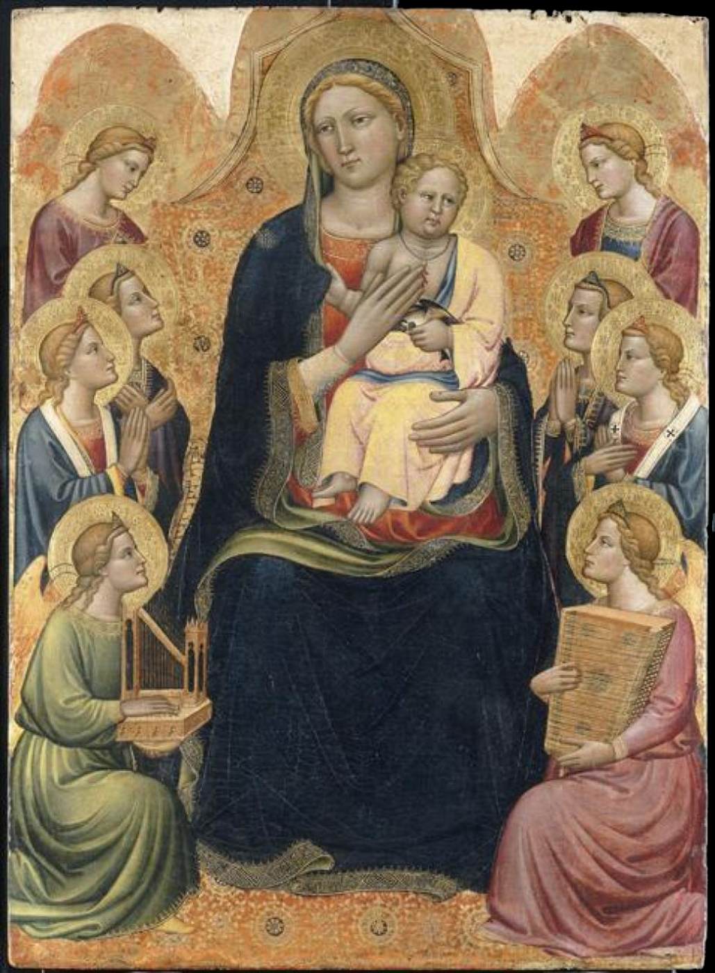 Virgin and Child with Eight Angels