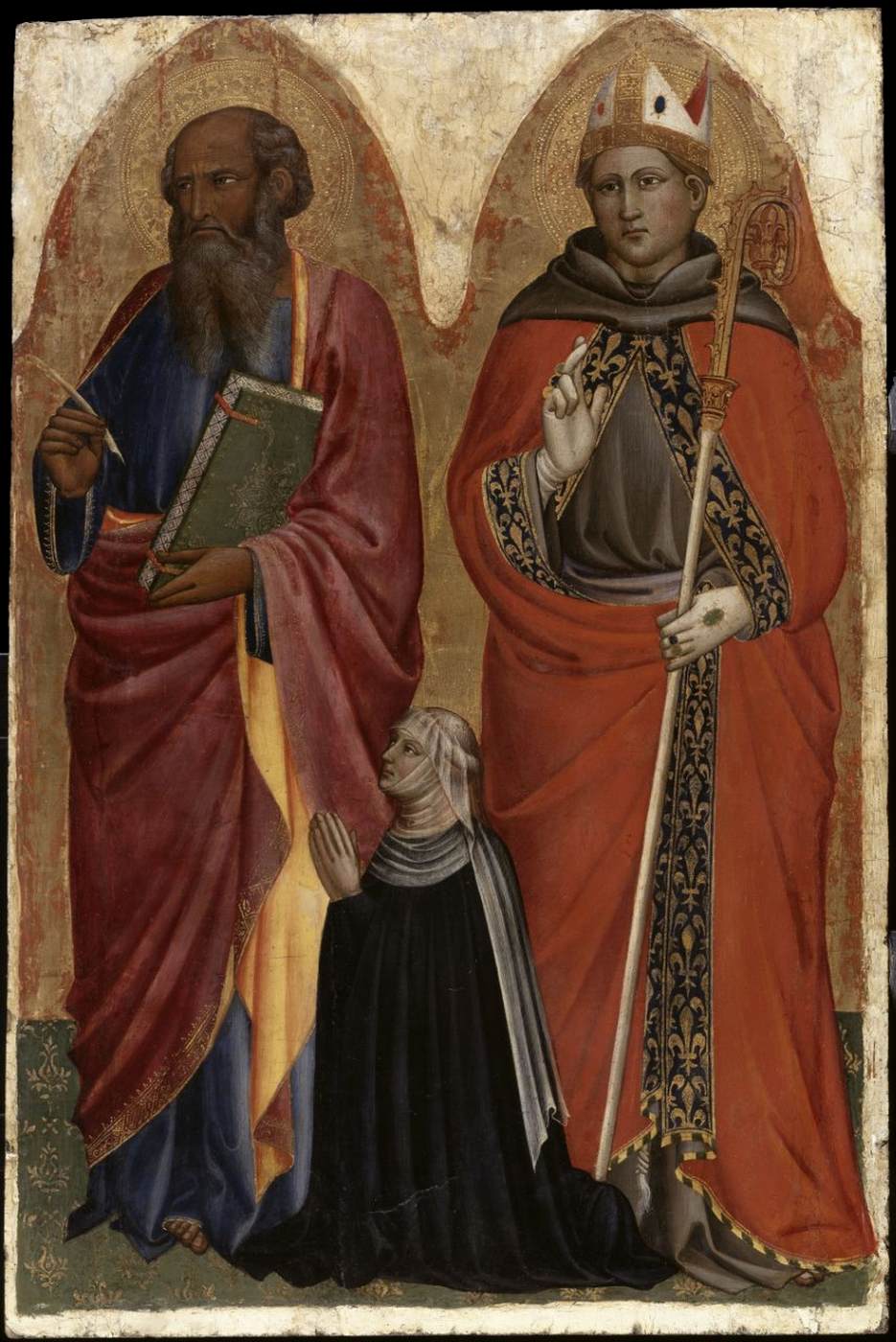Sts John the Evangelist and Louis of Toulouse with Catarina dei Francesi, the Donor's Wife