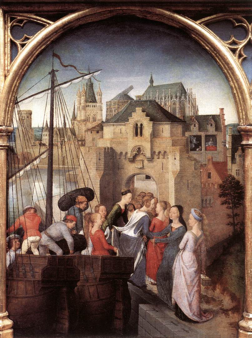 St Ursula Shrine: Arrival in Cologne (scene 1)