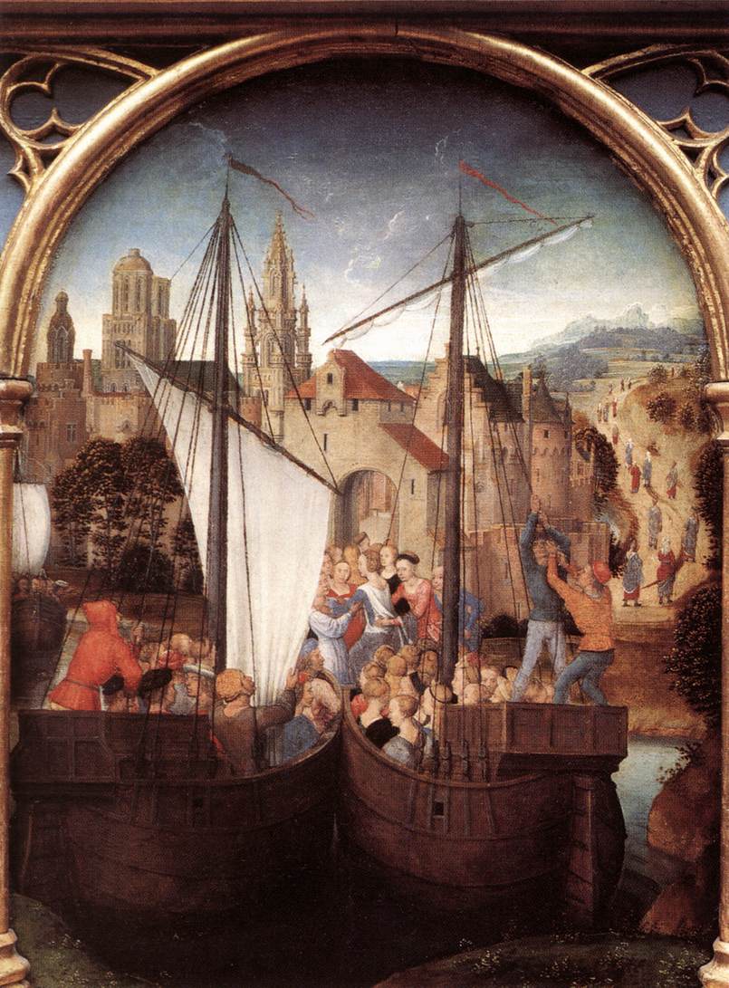 St Ursula Shrine: Arrival in Basel (scene 2)