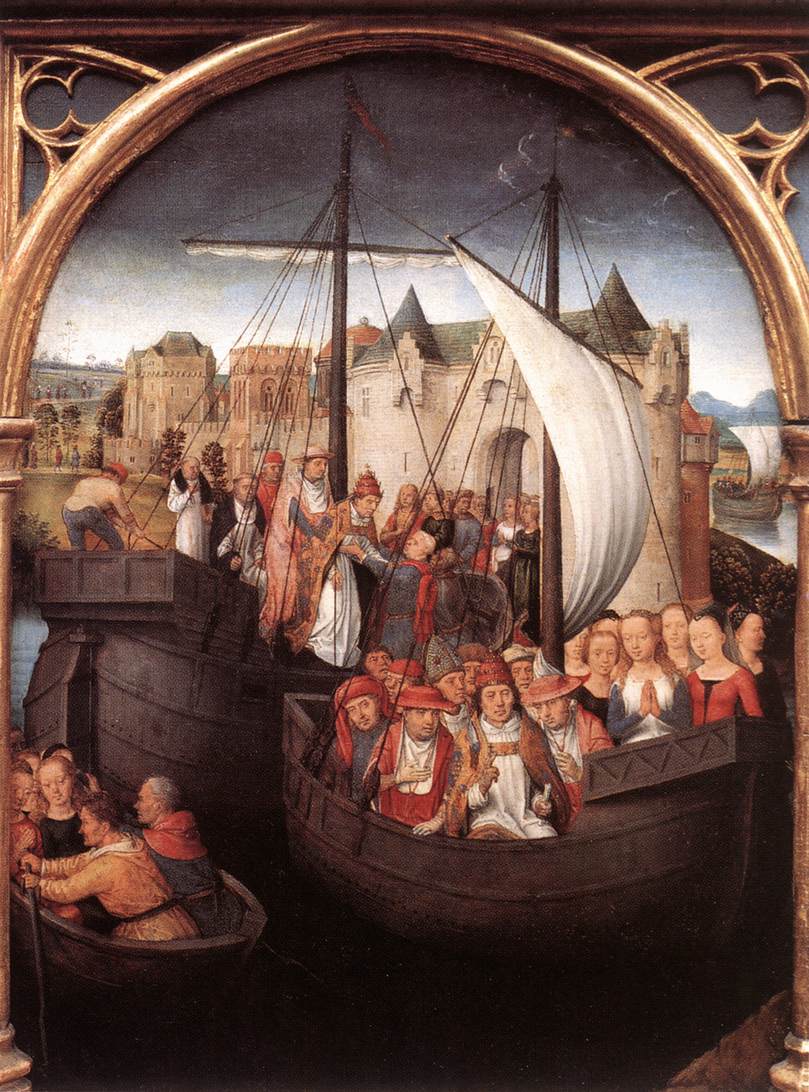 St Ursula Shrine: Departure from Basel (scene 4)