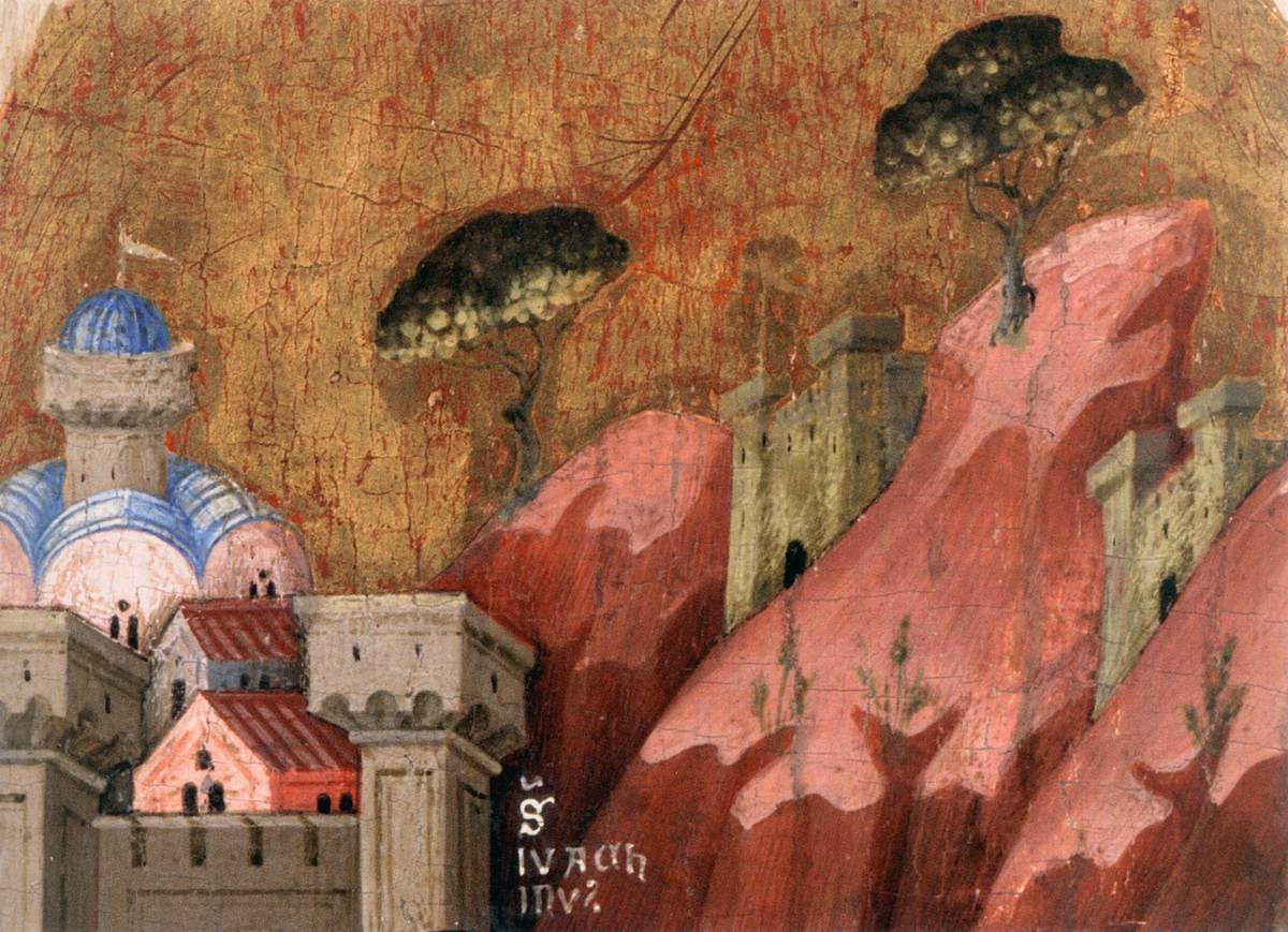 Altarpiece of the Virgin Mary (far left-hand panel, detail))