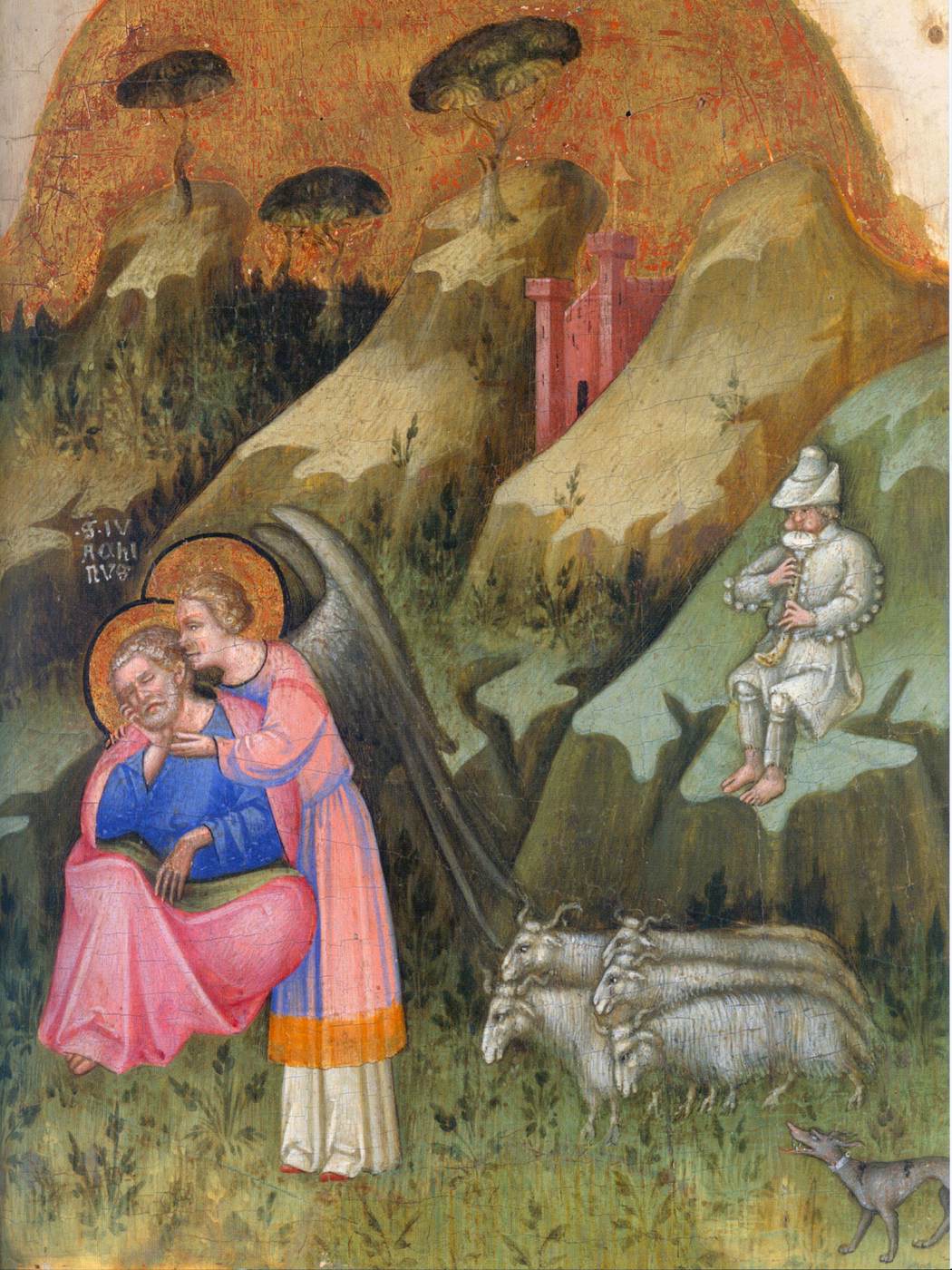 Altarpiece of the Virgin Mary (near left-hand panel, detail)