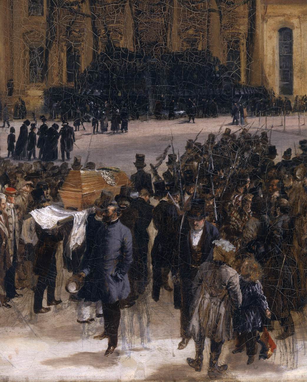Victims of the March Revolution in Berlin Lying in State (detail)