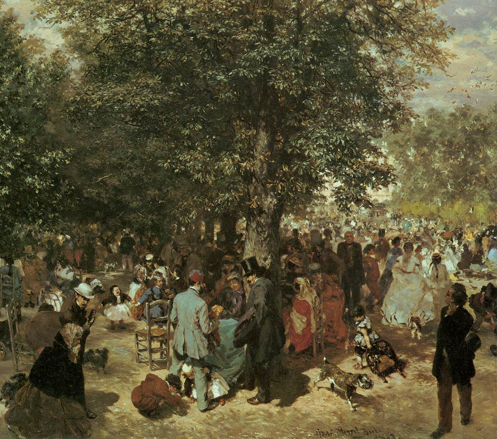 Afternoon at the Tuileries Garden (detail)