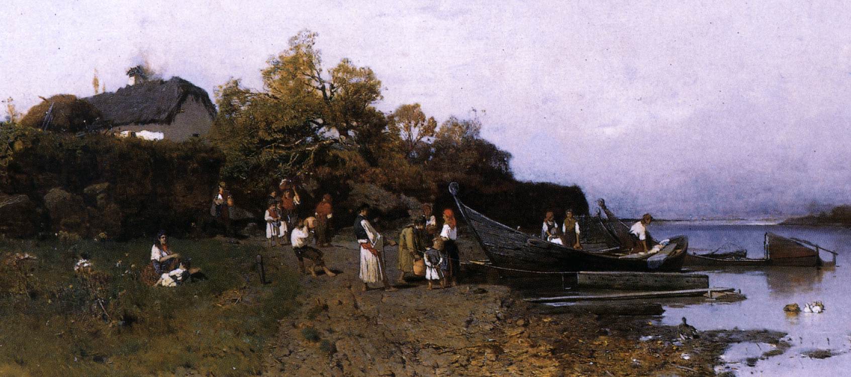 Fishermen's Ferry at the River Tisza (detail)