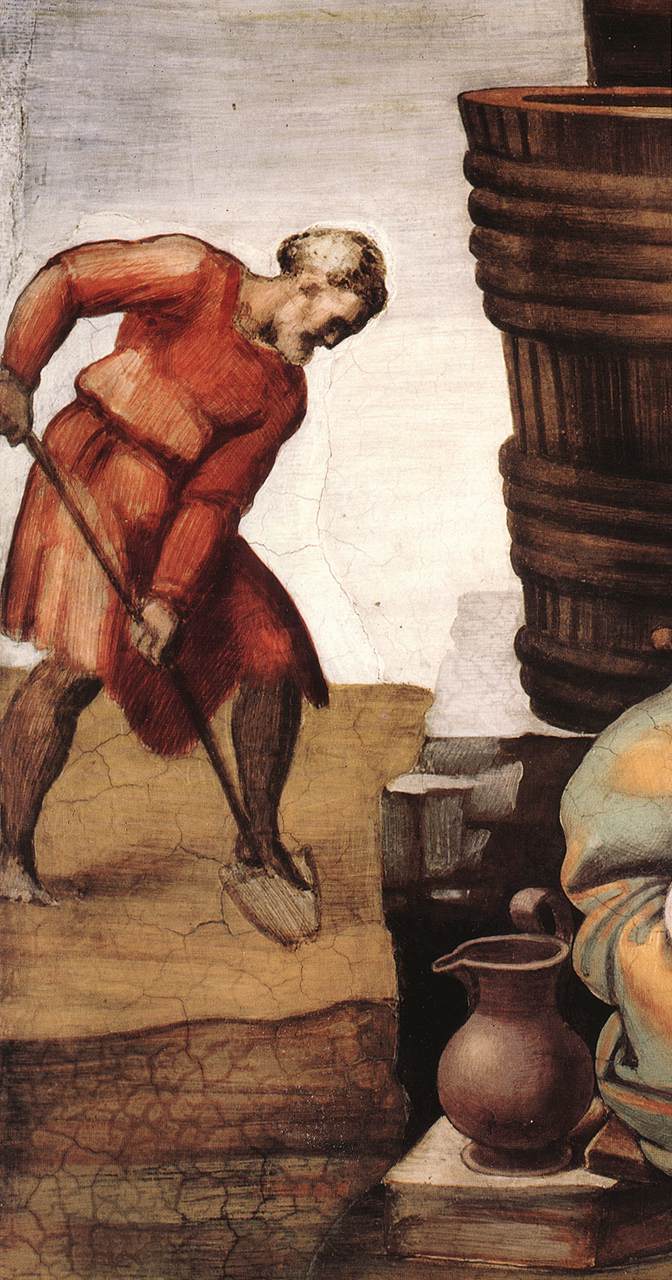 Drunkenness of Noah (detail)
