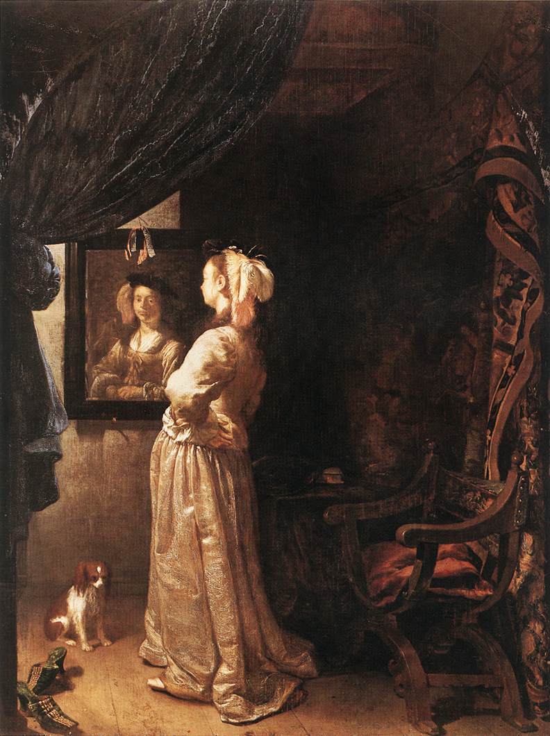 Woman before the Mirror (detail)