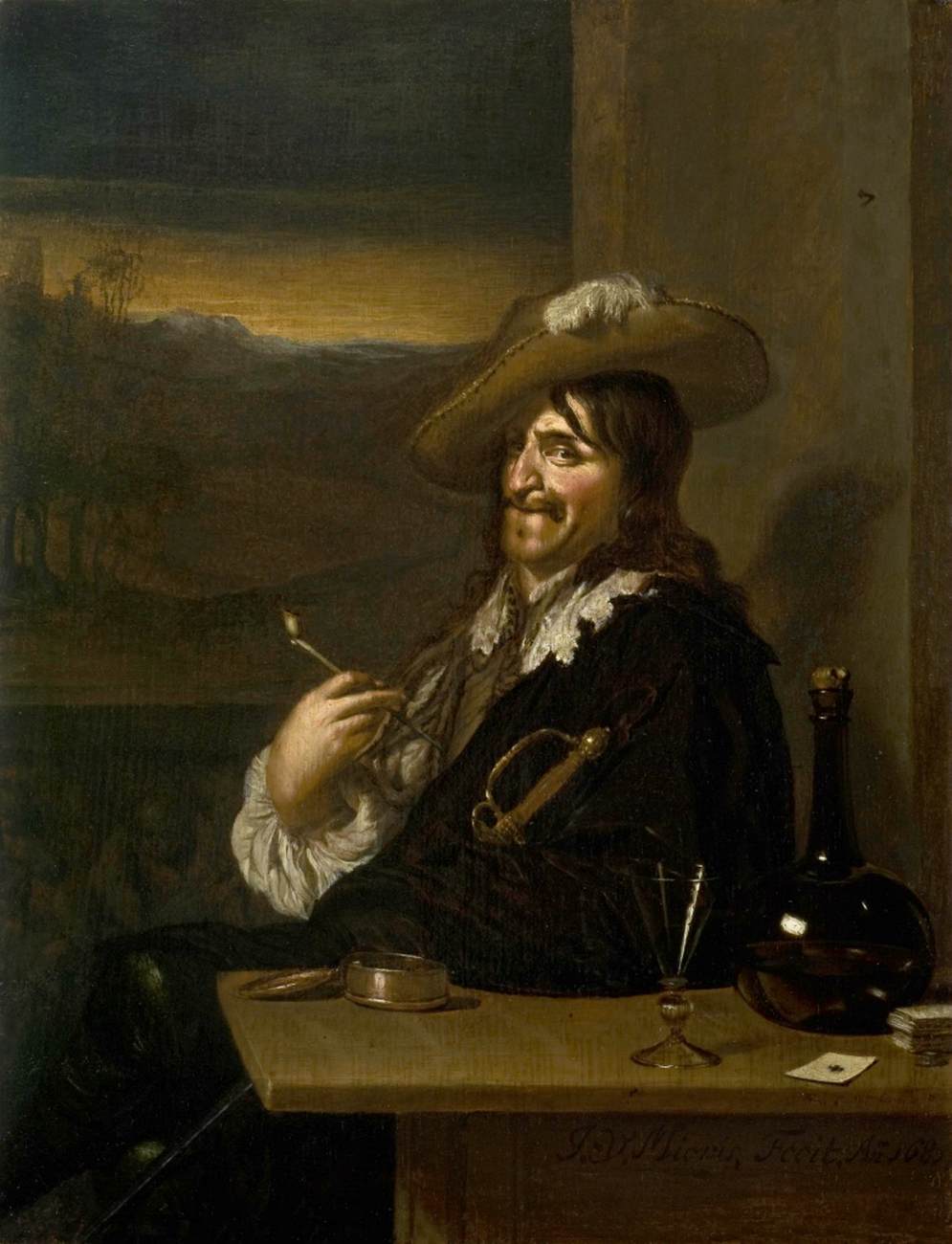 A Cavalier Seated at a Table
