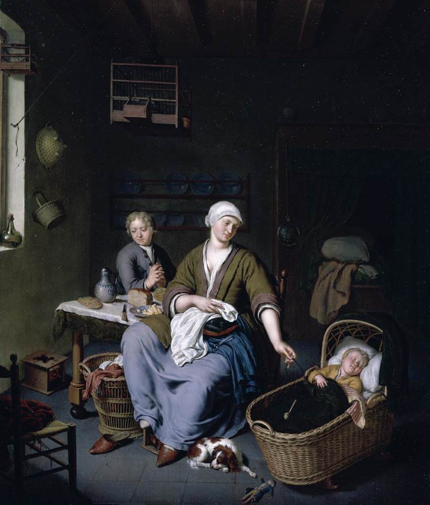 Interior with a Mother Attending her Children